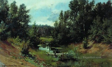 arroyo forestal 1870 paisaje clásico Ivan Ivanovich árboles Pinturas al óleo